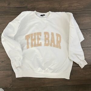 The Bar White and Tan Sweatshirt